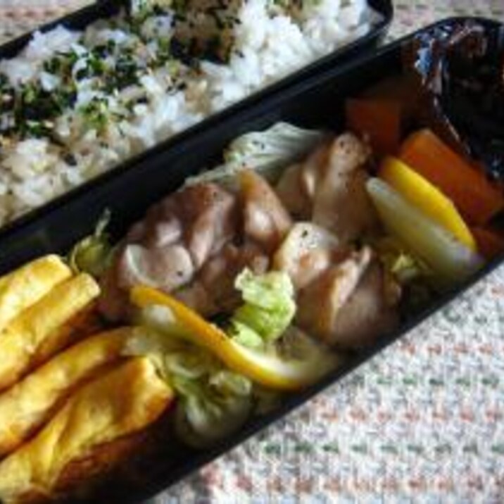 レモンでさっぱり チキンと白菜のワイン蒸しでお弁当 レシピ 作り方 By サリィ斉藤 楽天レシピ